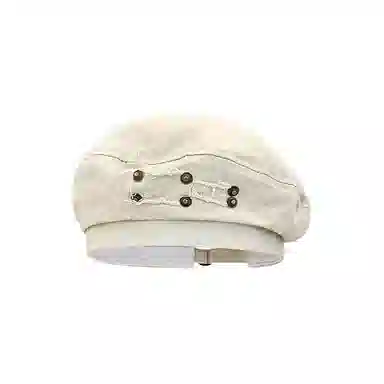 心水好物 日系水洗牛仔做旧文艺百搭大头围显脸时尚 棉 贝雷帽 女款