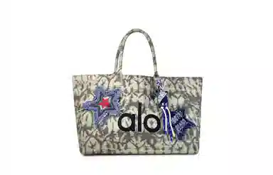 alo yoga Denim Star Tote Bag