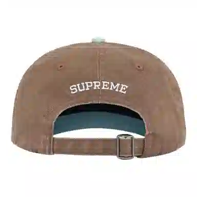 Supreme FW25 Week 1 Pigment Coated 2-Tone S Logo 6-Panel