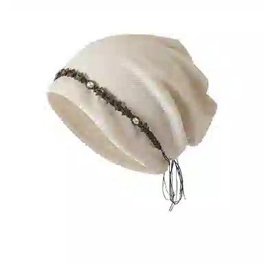 心水好物 新中式民族风复古五角星流苏高级感扎染串珠大头围小众设计 棉 帽子 女款