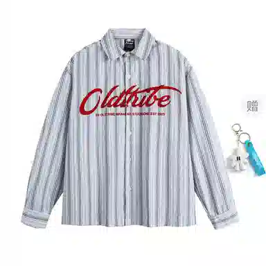 TIRED Letter Print Shirt