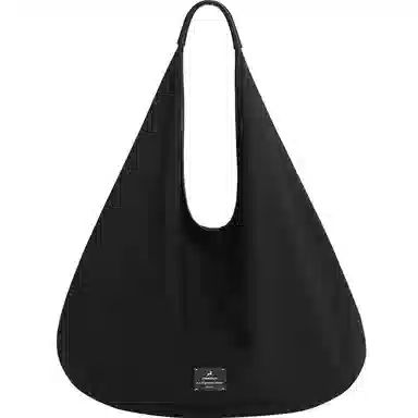 妙迪 通勤系列时尚潮流百搭纯色高级双面豹纹可用一包两背超轻便柔软大容量腋下三角托特包 织物 单肩包 常规 女款 椰青灰