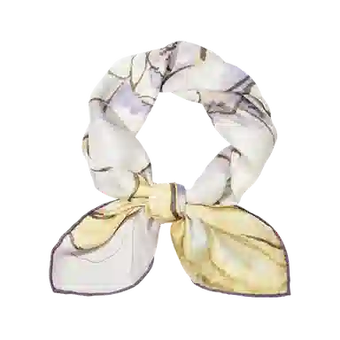 一米画纱 中式国风高雅山茶花系列斜纹中方巾双面西装领巾优雅 桑蚕丝 丝巾 女款