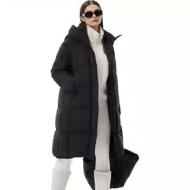 坦博尔 加厚保暖连帽常规长袖通勤面包服羽绒服 女款