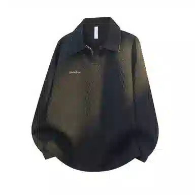 【免搭配一套显高显瘦】布客行 美式复古麻花肌理感简约高级轻奢老钱翻领长袖卫衣可拆卸别针工装弯刀直筒春秋百搭舒适休闲套装 男女同款