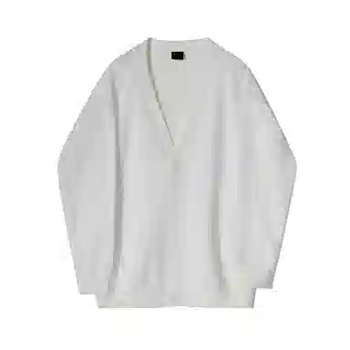 CHEER ZONE Vintage Mink Fleece V-Neck Cardigan