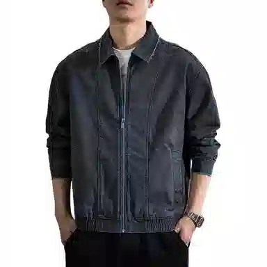 遨宇 阿美咔叽美式复古休闲做旧痞帅极简风潮流百搭户外夹克 男款