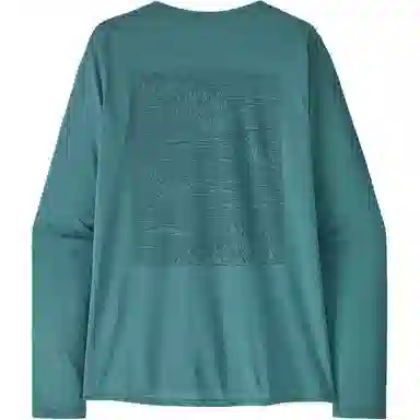 patagonia Women's Long-Sleeved Capilene Cool Daily Graphic Shirt C1logo T
