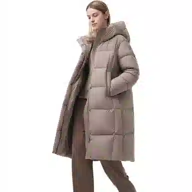 坦博尔 加厚保暖连帽常规长袖通勤面包服羽绒服 女款