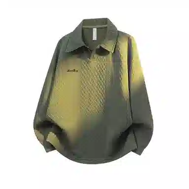 【免搭配一套显高显瘦】布客行 美式复古麻花肌理感简约高级轻奢老钱翻领长袖卫衣可拆卸别针工装弯刀直筒春秋百搭舒适休闲套装 男女同款