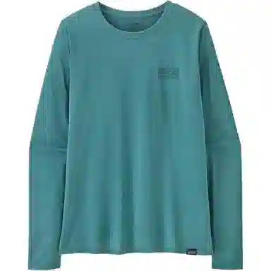 patagonia Women's Long-Sleeved Capilene Cool Daily Graphic Shirt C1logo T