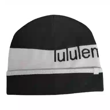 lululemon Logo Beanie Black Grey