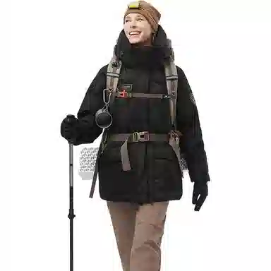 坦博尔 高保暖收腰短款长袖街头面包服羽绒服 女款