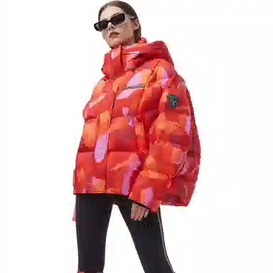 坦博尔 廓形云朵泡芙加厚长袖街头面包羽绒服 女款