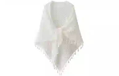 优幽兰 百搭简约高级感素雅时尚新中式旗袍外搭薄款文艺气质镂空日常可穿 粘纤 披肩 女款