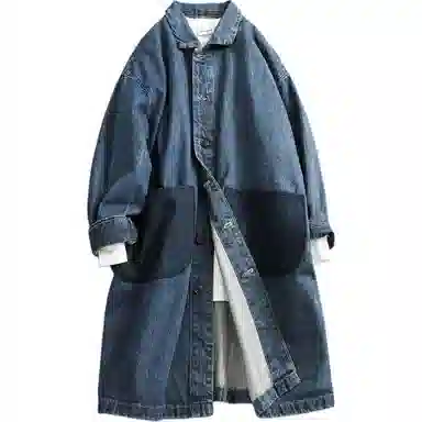 Gongnu Denim Trench Coat