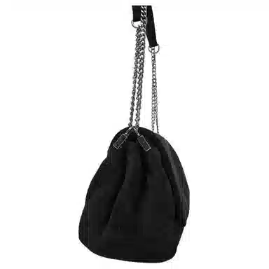 ZARA Leather Shoulder Bag Black