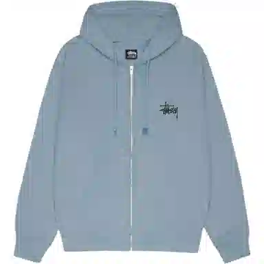 Stussy FW24 BASIC STSSY ZIP HOODIE logo