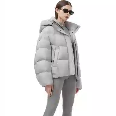 坦博尔 廓形云朵泡芙加厚长袖街头面包羽绒服 女款