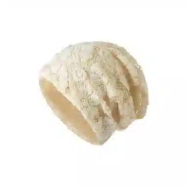 心水好物 中式纯色镂空花朵针织简约防寒显脸小 棉 帽子 女款