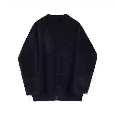 CHEER ZONE Vintage Mink Fleece V-Neck Cardigan