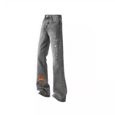 AMBER LIGHT Devil Print Jeans