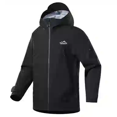 大卫贝肯  美式简约纯色基础款户外运动机能登山徒步连帽  防水防风耐磨保暖冲锋衣 男女同款