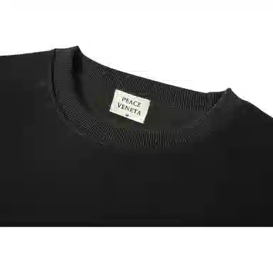 大白鲨 稻穗刺绣圆领时尚长袖卫衣 男款