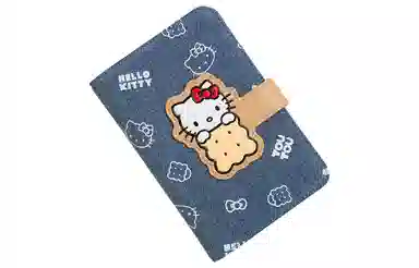 TOUTOU Hellkitty Passport Wallet Denim Blue