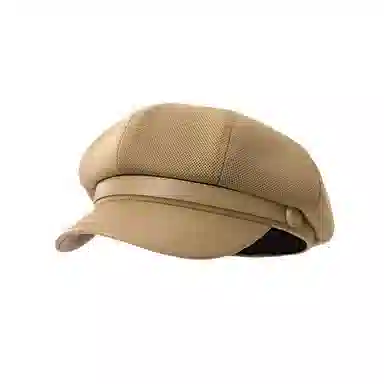 艾佳微 日系文艺复古时尚百搭秋冬季毛呢鸭舌八角帽显脸小文艺街头休闲画家帽 棉 贝雷帽 男女同款情侣款