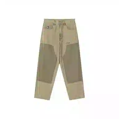 MIND ERROR Colorblock Carpenter Embroidered Jeans