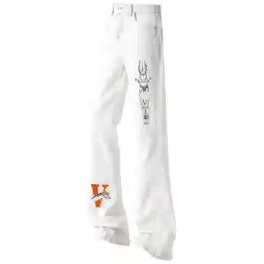 AMBER LIGHT Devil Print Jeans