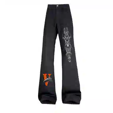 AMBER LIGHT Devil Print Jeans