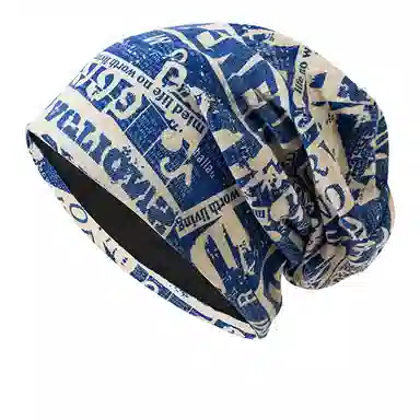 心水好物 美式画报印花复古风摩登个性套头户外出行堆堆帽 聚酯纤维 帽子 男女同款情侣款