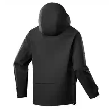 大卫贝肯  美式简约纯色基础款户外运动机能登山徒步连帽  防水防风耐磨保暖冲锋衣 男女同款