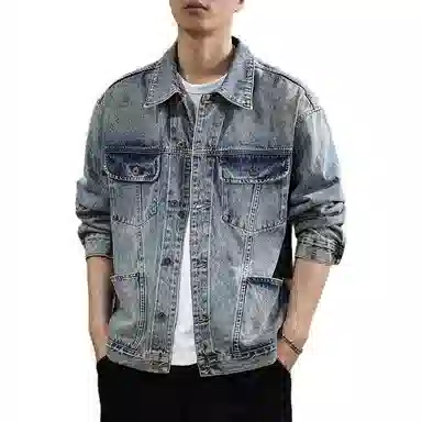 遨宇 高端美式复古休闲潮流极简风赛络纺潮流百搭休闲户外工装夹克外套 男款