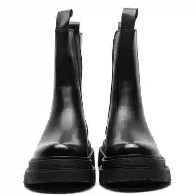 经典时尚工装增高烟筒切尔西 短筒 马丁靴 男款 黑色