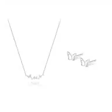 【纯银999 | 星光蝴蝶】 凤祥囍事 老凤祥 经典百搭小众设计高级感学生日常简约精致轻奢通勤极简约会温柔气质可调节锁骨链 足银 项链 女款