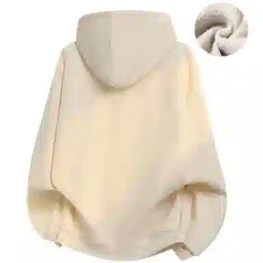 阿凡迪 校园童趣【重磅华棉】美式简约基础款卡通动物字母撞色仿刺绣高级感印花高街个性潮流百搭通勤无性别宽松连帽卫衣 男女同款