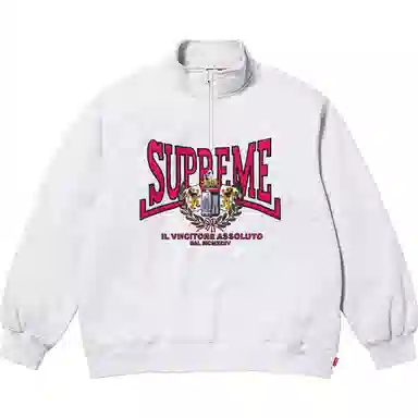 Supreme FW25 WEEK3 Crest Appliqu Half Zip Pullover