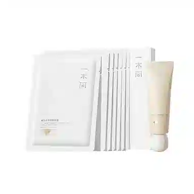 一水间 面膜洁面组合套装 晒后修复滋润美白防晒 精简护肤  夏季必备组合 面膜/洗面奶/防晒套装
