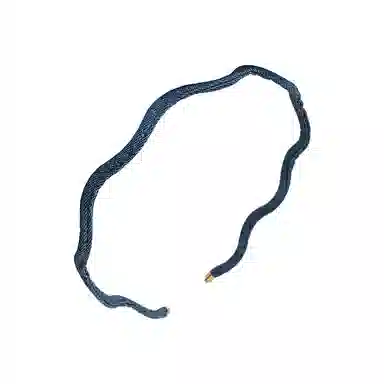 蒙妮 韩式极细波浪牛仔布头箍发卡 亚克力/布艺 发箍 女款