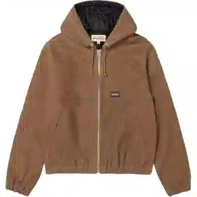 Stussy FW25 WAXED COTTON WORK JACKET logo