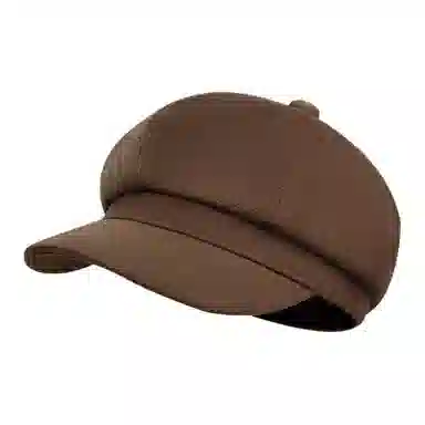 山一丸 英伦八角帽纯色显脸小文艺画家帽报童帽 涤纶 贝雷帽 女款