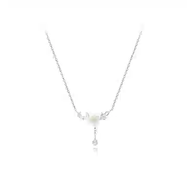 【纯银999 | 山茶花】 凤祥囍事 老凤祥 经典百搭小众精致设计高级感简约时尚轻奢学生日常通勤约会气质温柔可调节锁骨链 足银 项链 女款