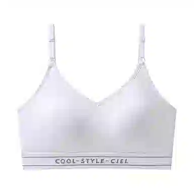 欧迪芬 轻便凉感运动大胸显小收副乳防下垂上托无钢圈果冻条轻盈舒适聚拢简约纯色无痕自然防震稳固文胸 女款