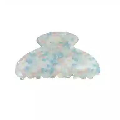 彤彤兔 闪碎花抓夹大号清新雏菊后脑勺盘发鲨鱼夹发饰 亚克力 发夹 女款