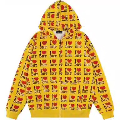 UPWARD LAB Vintage Camo Zip Hoodie