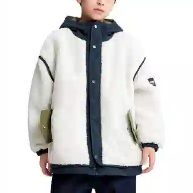 左西绒感外套 加绒保暖连帽透气 儿童款