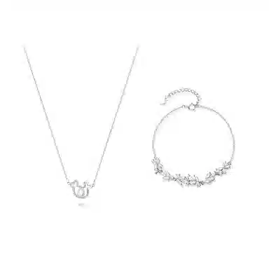 【纯银999 | 双鱼座】 凤祥囍事 老凤祥 经典百搭小众设计精致高级感简约轻奢时尚学生日常约会通勤温柔气质可调节锁骨链 足银 项链 女款